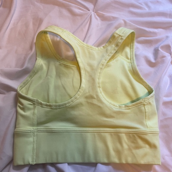 Nike Longline Razorback neon yellow sports bra - Picture 2 of 2